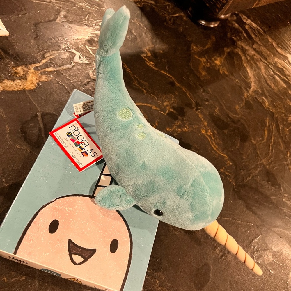 Turquoise Narwhal Plush Stuffed Animal - BRAND NEW